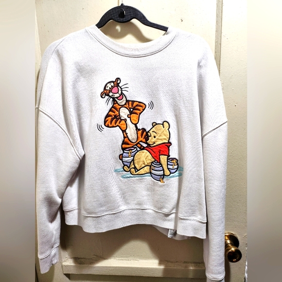 Disney Sweaters - Winnie the Pooh and Tigger Semi-Cropped Sweatshirt